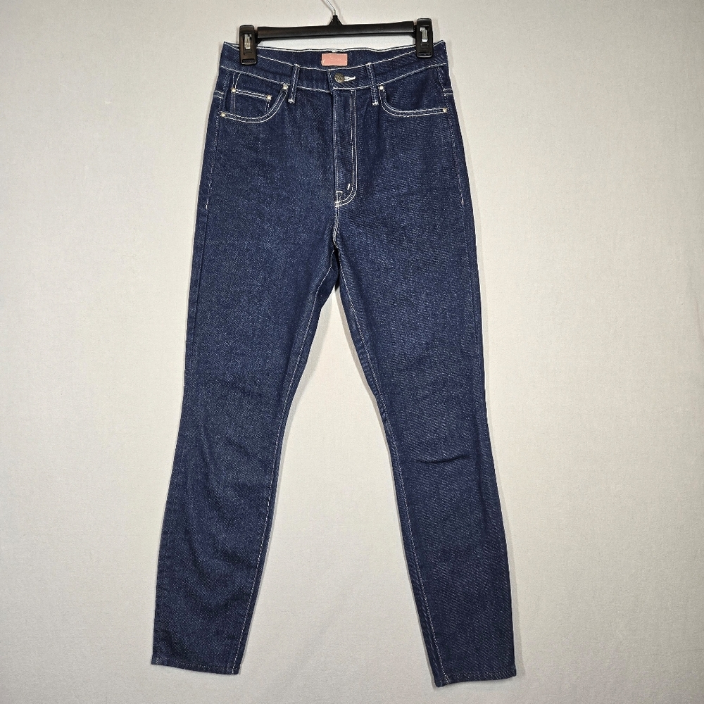 Mother The Swooner Jeans Ankle Ooh La La High Rise Skinny Dark Wash Size 27